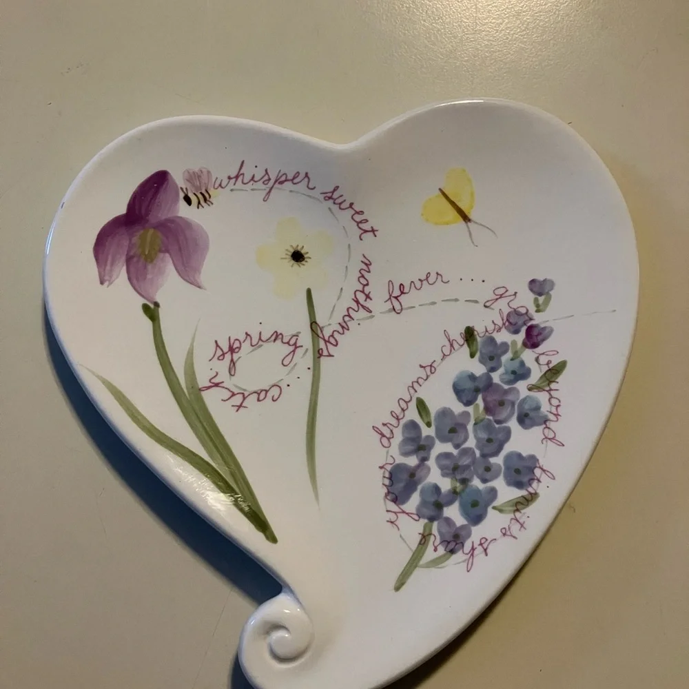 Price ✂️ - Bath & Body Works Ceramic Plate - Spring 2000 Edition (retired) - Picture 1 of 3